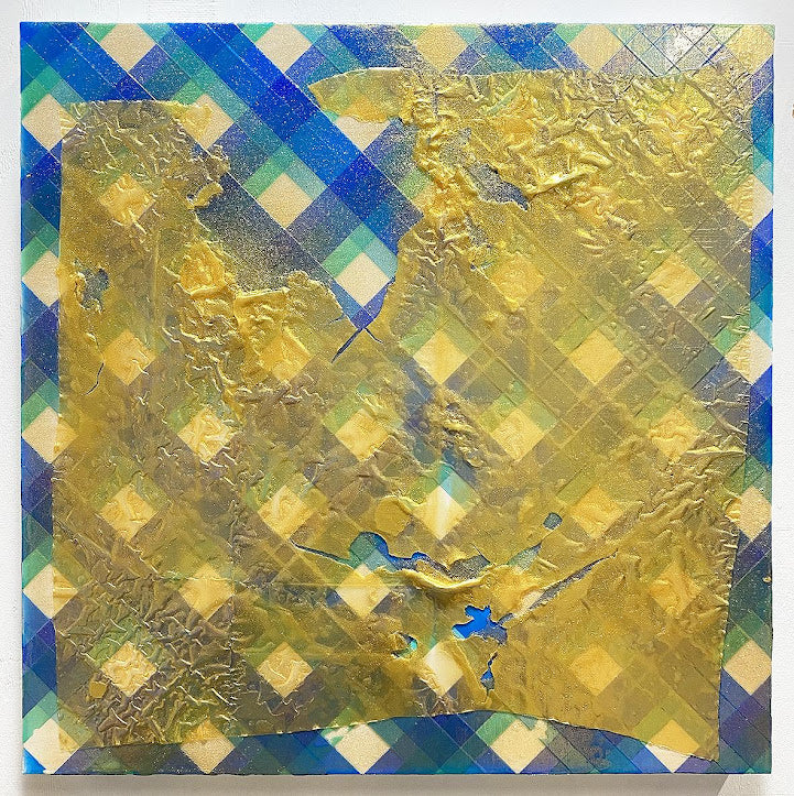 松岡柚歩 outline(check#81) 保証書付 outline（check #208) by 松岡柚歩 | 現代アートの販売・通販 | ArtSticker